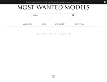 Tablet Screenshot of mostwantedmodels.com